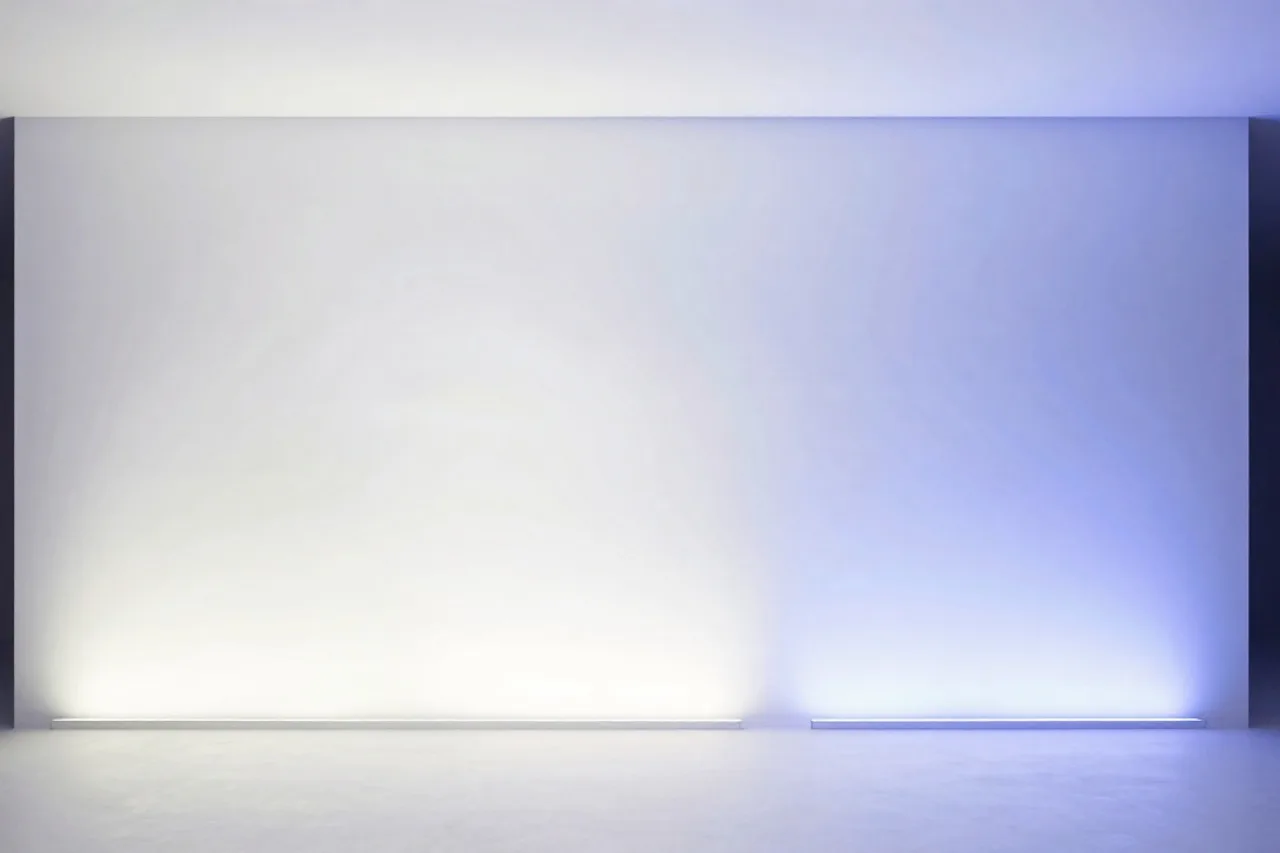 Installation lumineuse abstraite